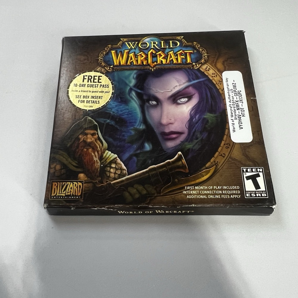 World of Warcraft (Windows/Mac, 2004) PC Classic Game‎ Box Set Complete
